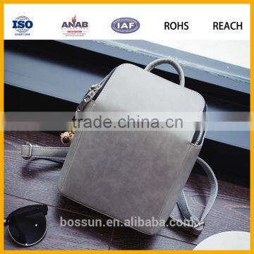 factory custom order fashion pu leather backpack for girls