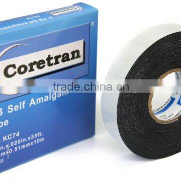 Black Rubber Self Amalgamating High Voltage Insulation Tape