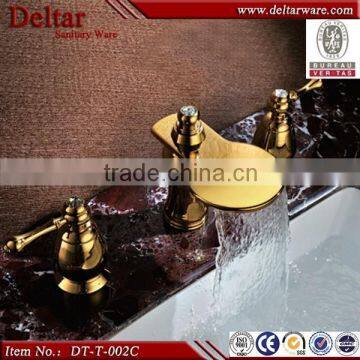 Axe Shape waterfall bath faucet , marble stone Bath faucet with Shower