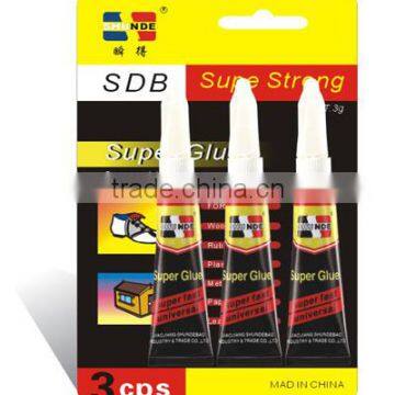 3pc aluminium tube super glue