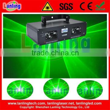 100mW Double -Tunnels Green stage beam projector