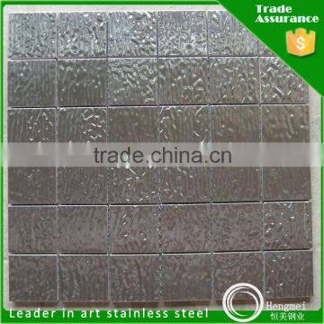 Foshan factory colored 304 stainless steel mosaic price per kg for high level hotel