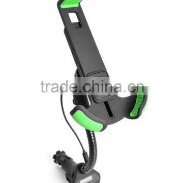 3in1 Universal Car Mount Holder With USB Charging Port And FM Transmitter For Smart Phones