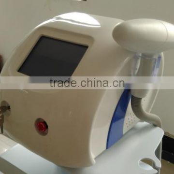 1064, 532nm q switch Nd Yag laser tattoo removal device with ABS material of shell