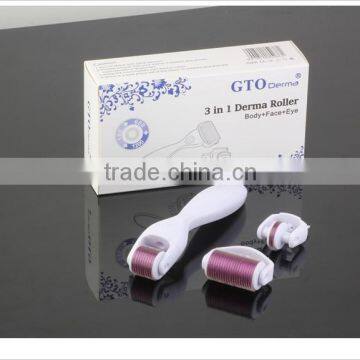 GTO 2015 Newest 180/600/1200 Pins 3 in 1 Derma Roller photo-2