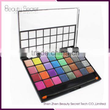 32 colors pressed glitter eyeshadow palette multi-colored powder eyeshadow