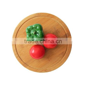 Round Bamboo cutting board