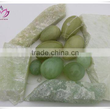 Xiuyan jade eggs drilled with holevaginal jade eggs set of 3 vaginal exercise jade eggs for sale jade eggs set of 3 in silk bo