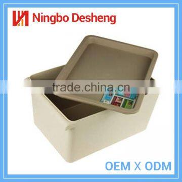 New type hot sale colorful large tin plastic storage box with lock