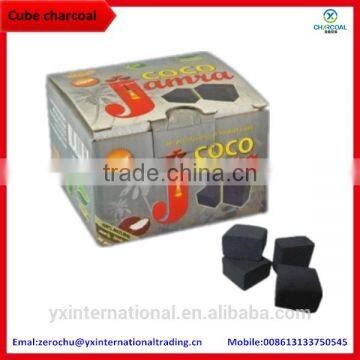 Cubic shape electric shisha charcoal 2.5*2.5*1.5cm