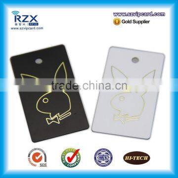 Customize small barcode printed plastic keychain card