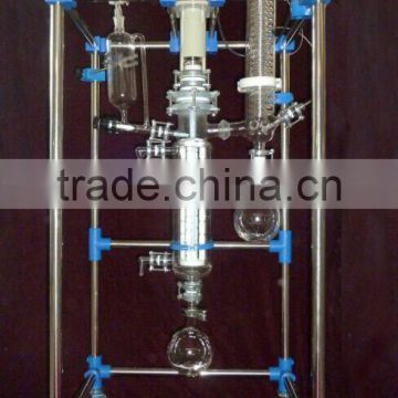 Thin Film Evaporator For Oil glass Jacket WFE-wiped film evaporator on sale