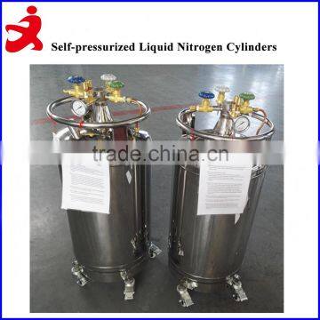 50L Liquid Nitrogen Tank Pressure Relief Valve/stainless Steel Self-pressuring Dewar for Storage and Dispensing Liquid Nitrogen
