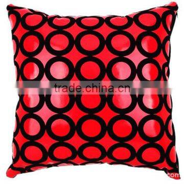 FLOCKED Satin decor Cushion Cover Pillow case