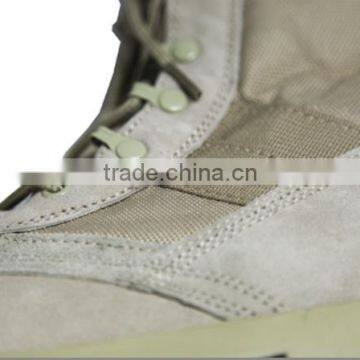 Military Boots Tan - Mountaineer Sole Military Desert Deployment Boots With Side Zipper (Leather) 9"