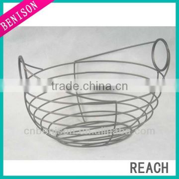 Chicken Egg Holder Hen Wire Basket