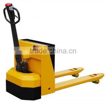 Semi electric pallet truck cost and labor saving for warehous factory