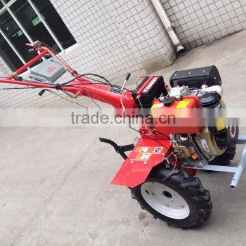 Top Quality Manual Starter 13hp Diesel Gear Driving Cultivator Tiller With Top Spare Parts