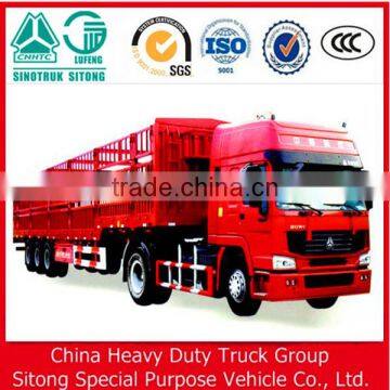 China heavy duty truck 3 axle cattle cargo trailer for shopping