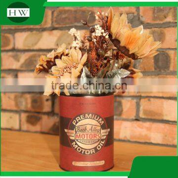 Multipurpose Tinplate Tin Retro Antique Penholder Storage Pen Container Case Box Holder photo-4