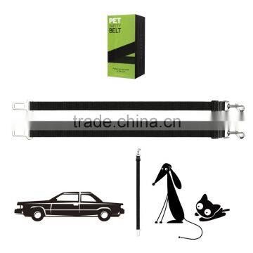 Pet Dog Cat Car Vehicle Seat Belt Safety Harness Nylon Fabric 16-27inch Adjustable Black photo-5