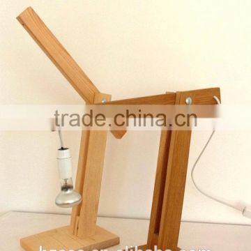 DIY Desk lamp wooden base for home or for the office