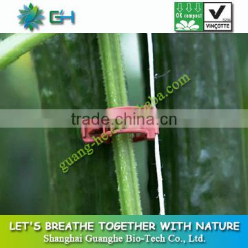 Eco-friendly biodegradable PLA(polylactic acid) tomato plastic pla clips/greenhouse agriculture plastic pla clip