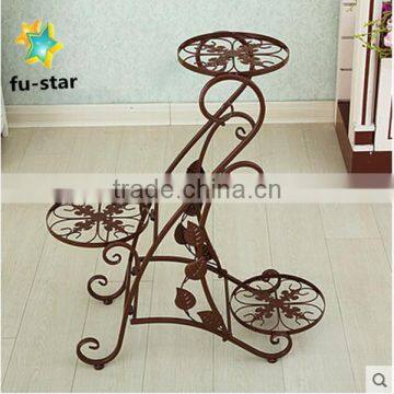 PN Newest Style Home & Garden Supplier Plant Pot Rack Standing Metal Flower Rack photo-5