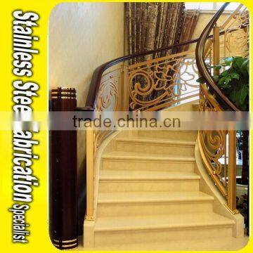 Brass Finish Customed Aluminum Railing Baluster photo-5