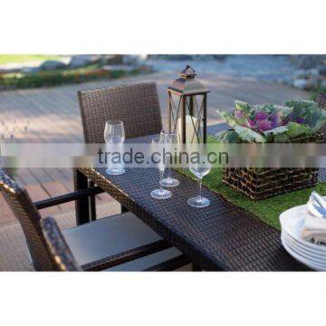 2017 Trade Assurance pefect outdoor Classic pe rattan handmade big loading garden table sets