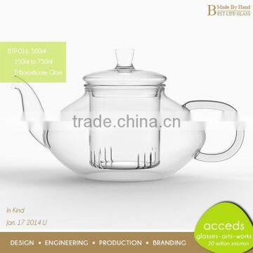 Microwavable Modern Newest Design Pyrex Thermo Glass Tea Pots photo-5