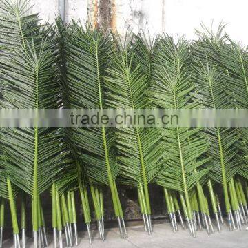 SJ0701001 Artificial green coconut palm leaf craft