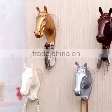 Wholesale Stock Horse Shaped Resin Decorate Sucker Wall Hook photo-3