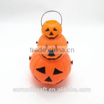 Plastic Halloween Pumpkin Props Led Light up Halloween Buckets photo-3