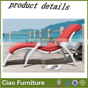 Outdoor PE Rattan+ Alu Frame Leisure Colorful Rattan Beach Chair photo-2