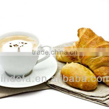 Coffee Cups 6oz Hotel White Porcelain Coffee Cup and Saucer With Handle