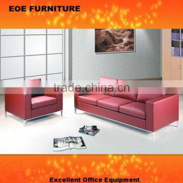 Cheap sofa set red color 8015