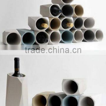 Wholesale handmade concrete grey cement Wine Cooler