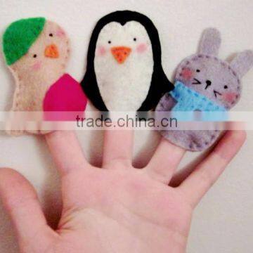 2017 best selling new product decorative custom handmade fabric fashion innovative bird hand puppet wholesale