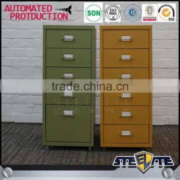 Household Furniture Under Desk 6 Metal Drawer Cabinet Storage Locker With Caster photo-5