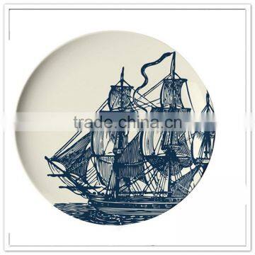 Professional China Manufacturer Custom Printed Reusable Melamine Kids Christmas Plate photo-2