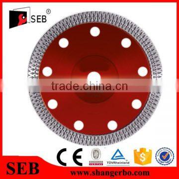 Diamond saw blade Hot pressed sintered super thin turbo with flange