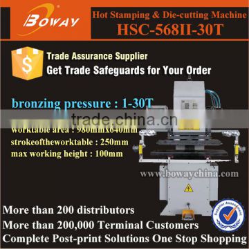 HSC-568II-30T automatic worktable Hot foil Stamping and Die Cutting Machine