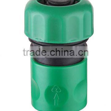 Garden hose pipe connector 3/4" plastic quick connector with stop