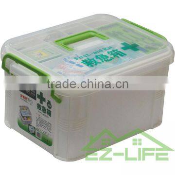 2016 Hot Sale Plastic New Design Home Colorful Thicken Stack-able First Aid Kit Medical Hard Empty Packaging Storage Box