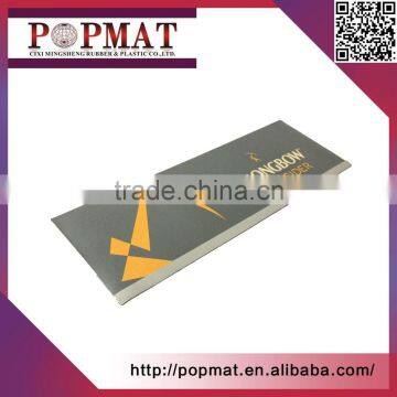 custom logo printed non woven fabric rubber bar mat