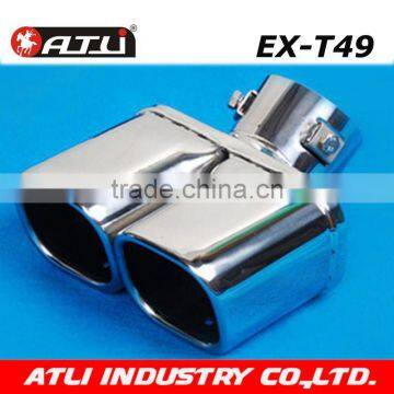 Double Square Stainless steel Bent Exhause for cars