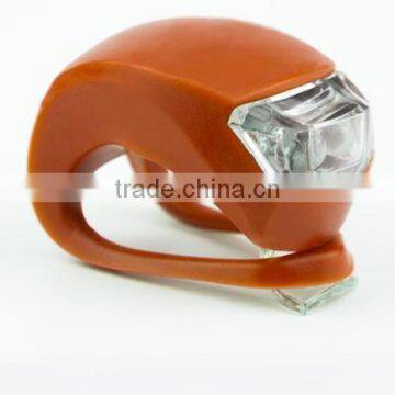 New Bicycle Light Lamp Rear Wheel Waterproof Safety Colorful Rubber Led Silicone Bike Light photo-2