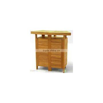 BAR TABLE MOON TEAK WOOD