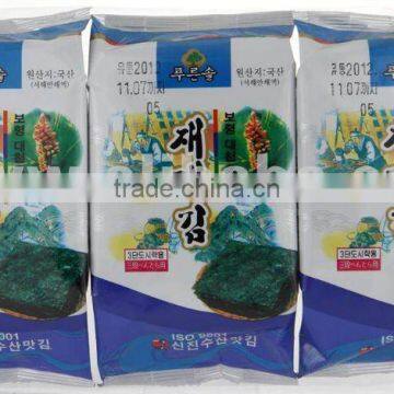 Delicious Roasted Seaweed Naver Nori Snack 7g(0.25oz) x 90packs